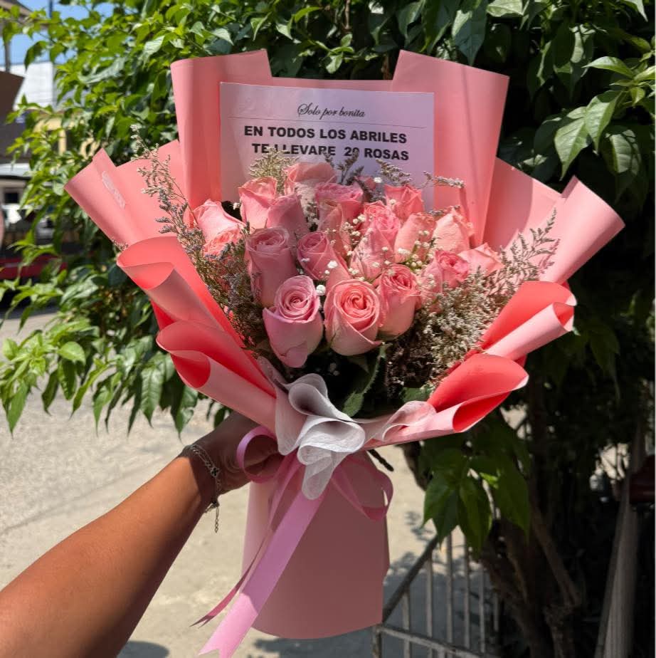 Ramo buchón rosado