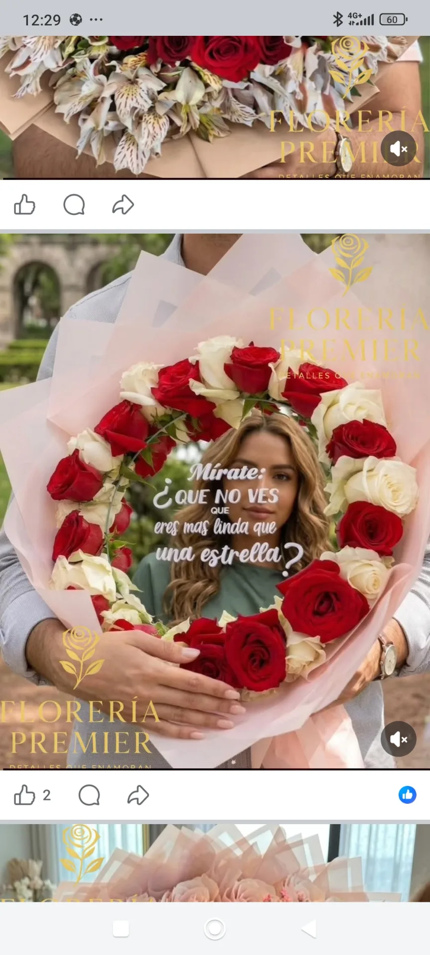 Ramo buchón con espejo personalizado