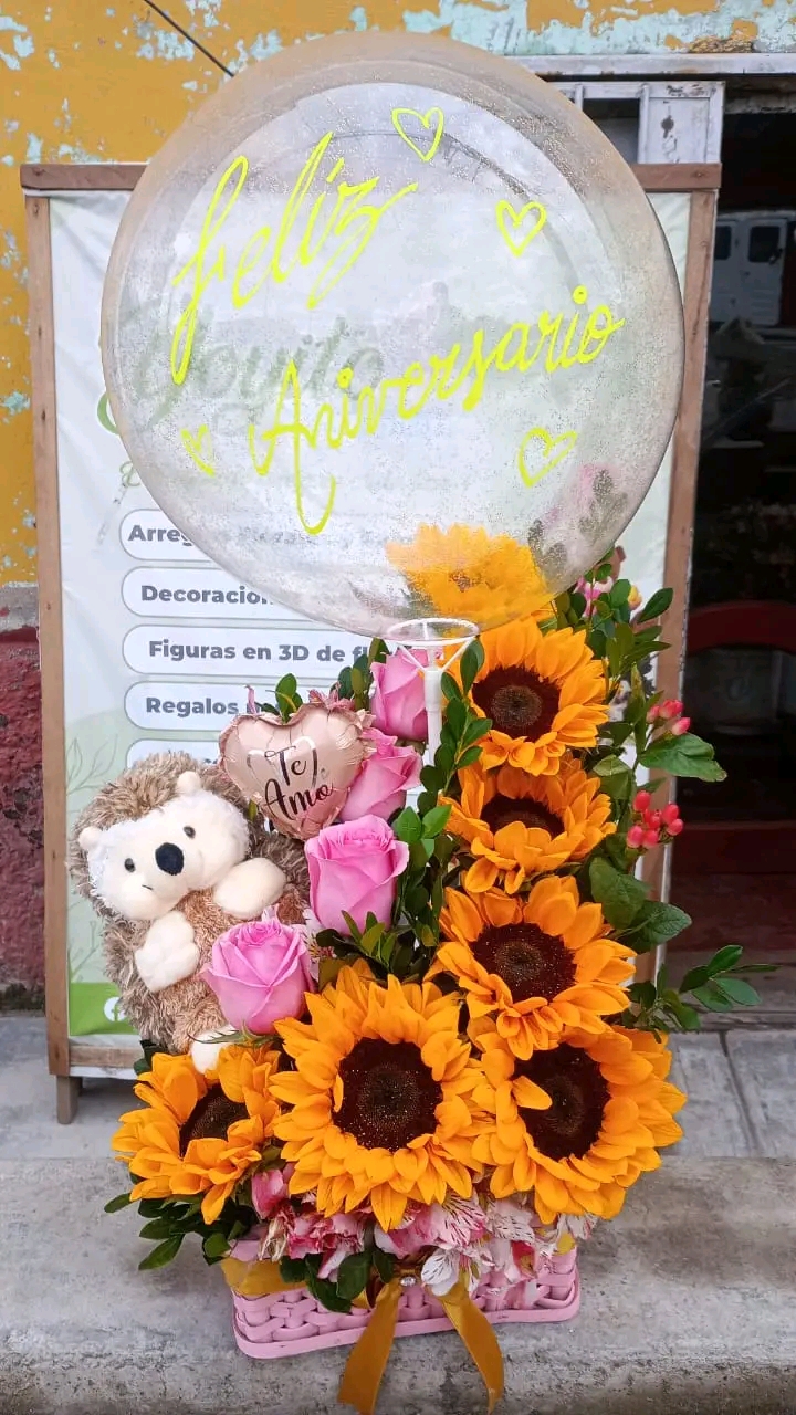 Canasta Girasol peluche