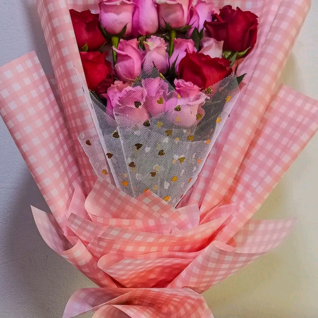 Ramo de Rosas Rojas y Rosadas