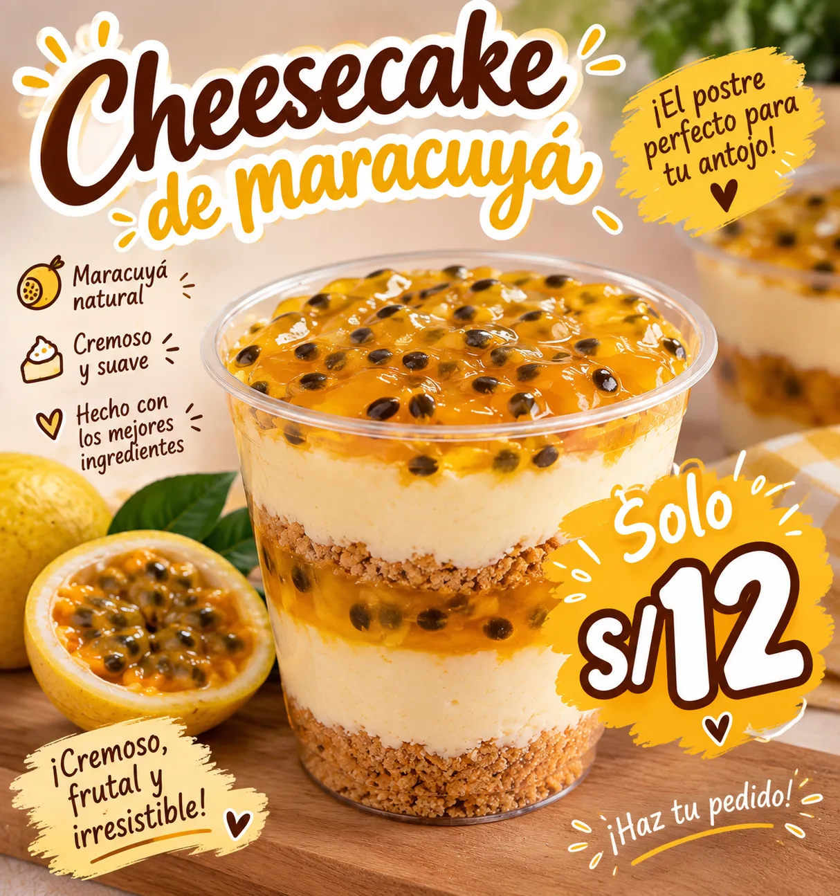 Cheescake de maracuya 