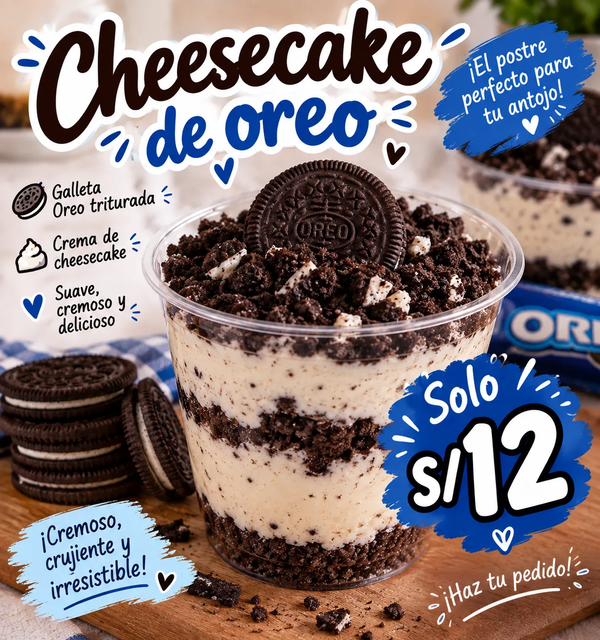 Cheescake de oreo