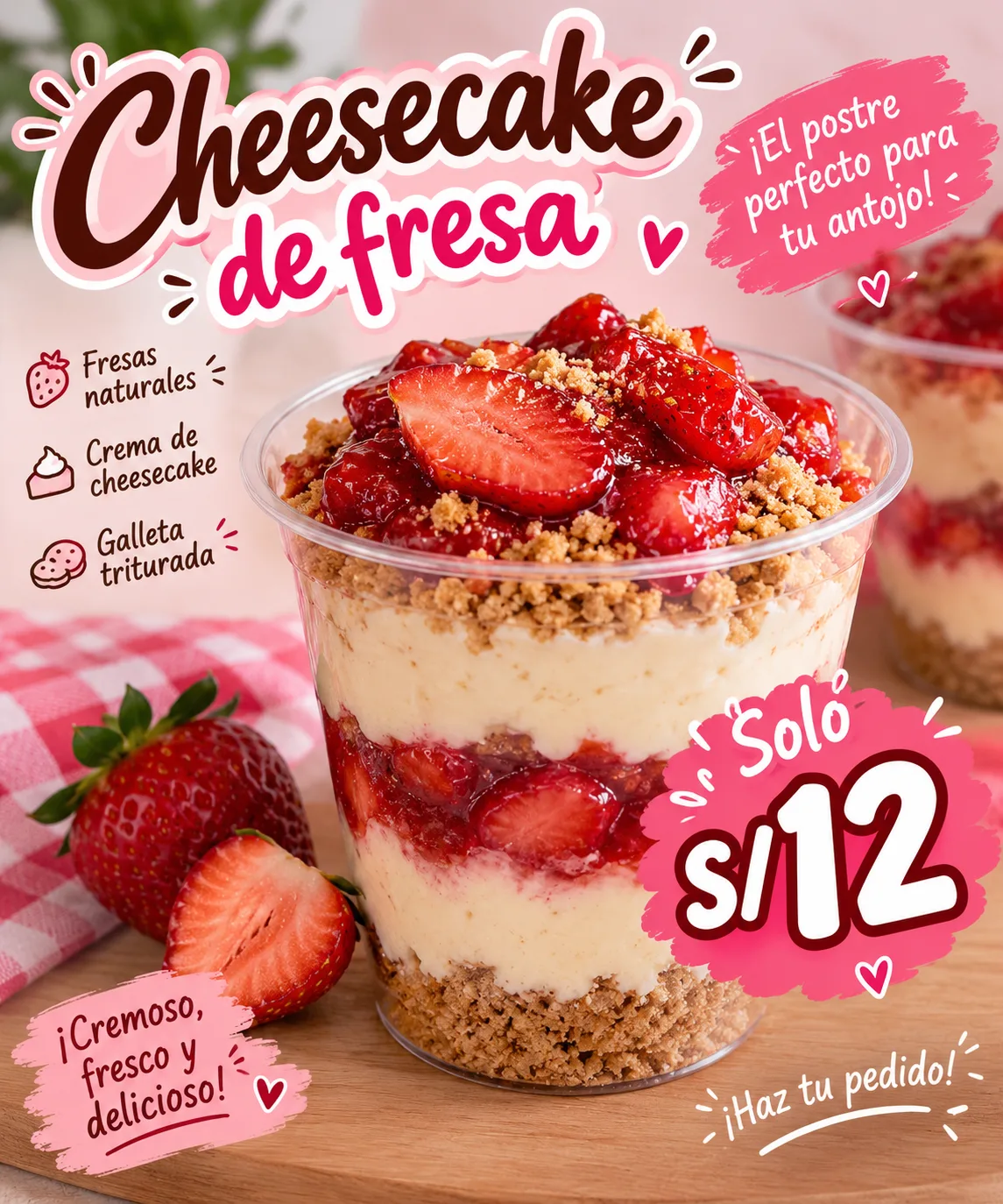 Cheescake de fresa